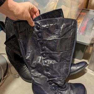 Miz Mooz Navy Heeled Boots